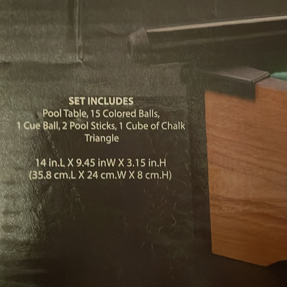 Mini Pool Table - Picture 6 of 6